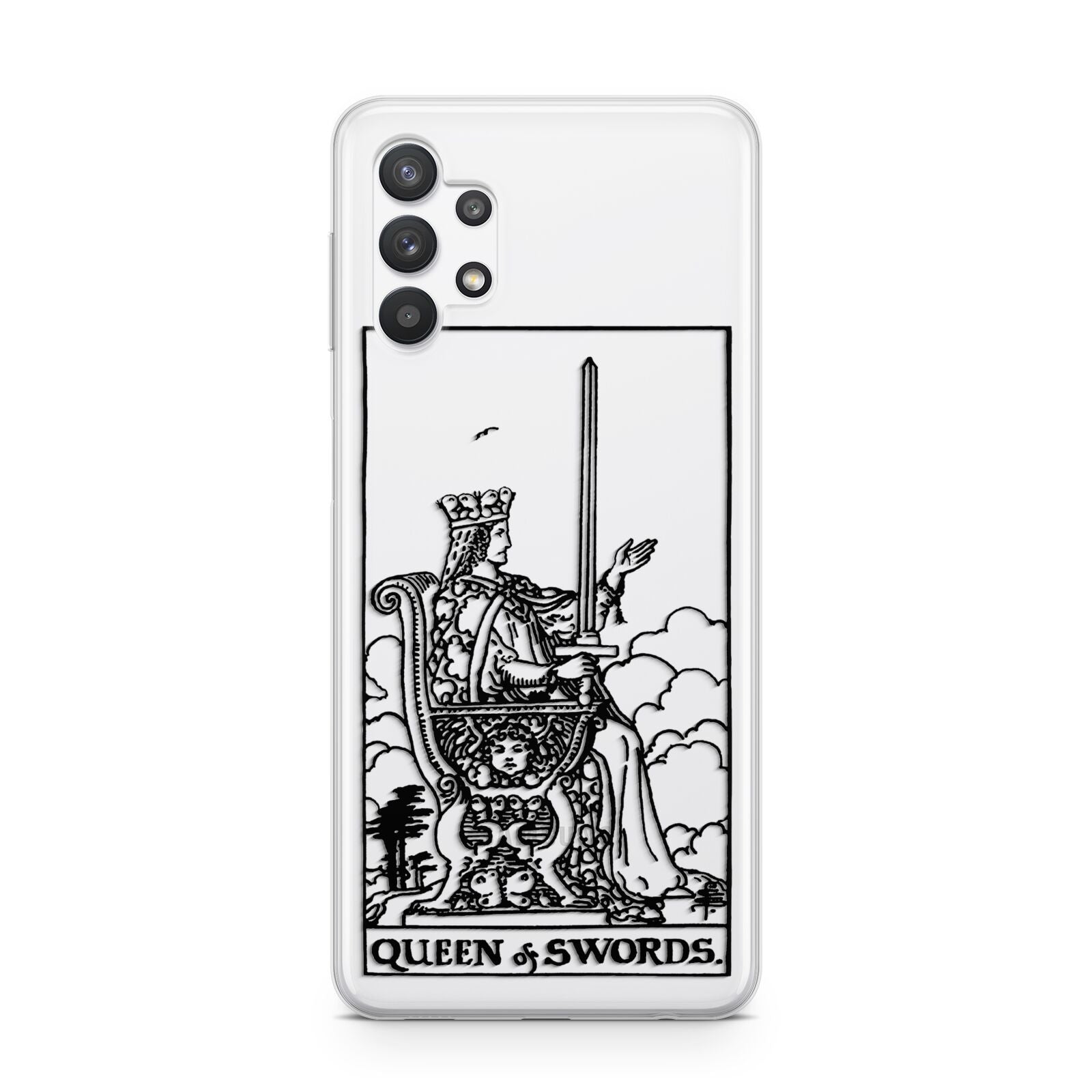 Queen of Swords Monochrome Samsung A32 5G Case