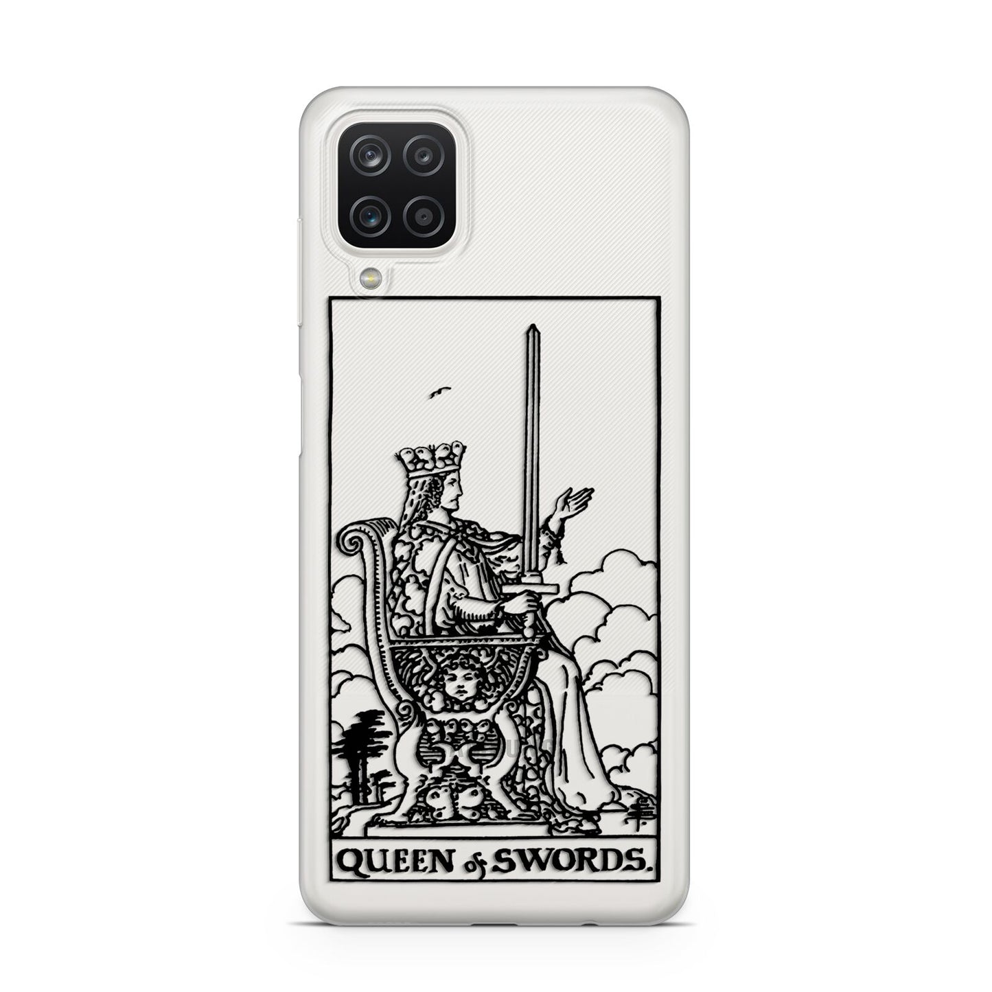 Queen of Swords Monochrome Samsung M12 Case