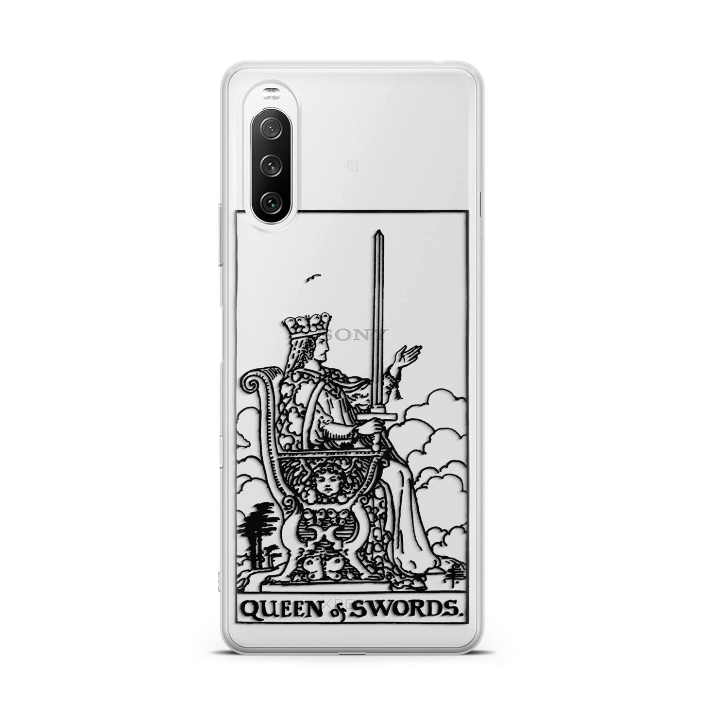 Queen of Swords Monochrome Sony Xperia 10 III Case