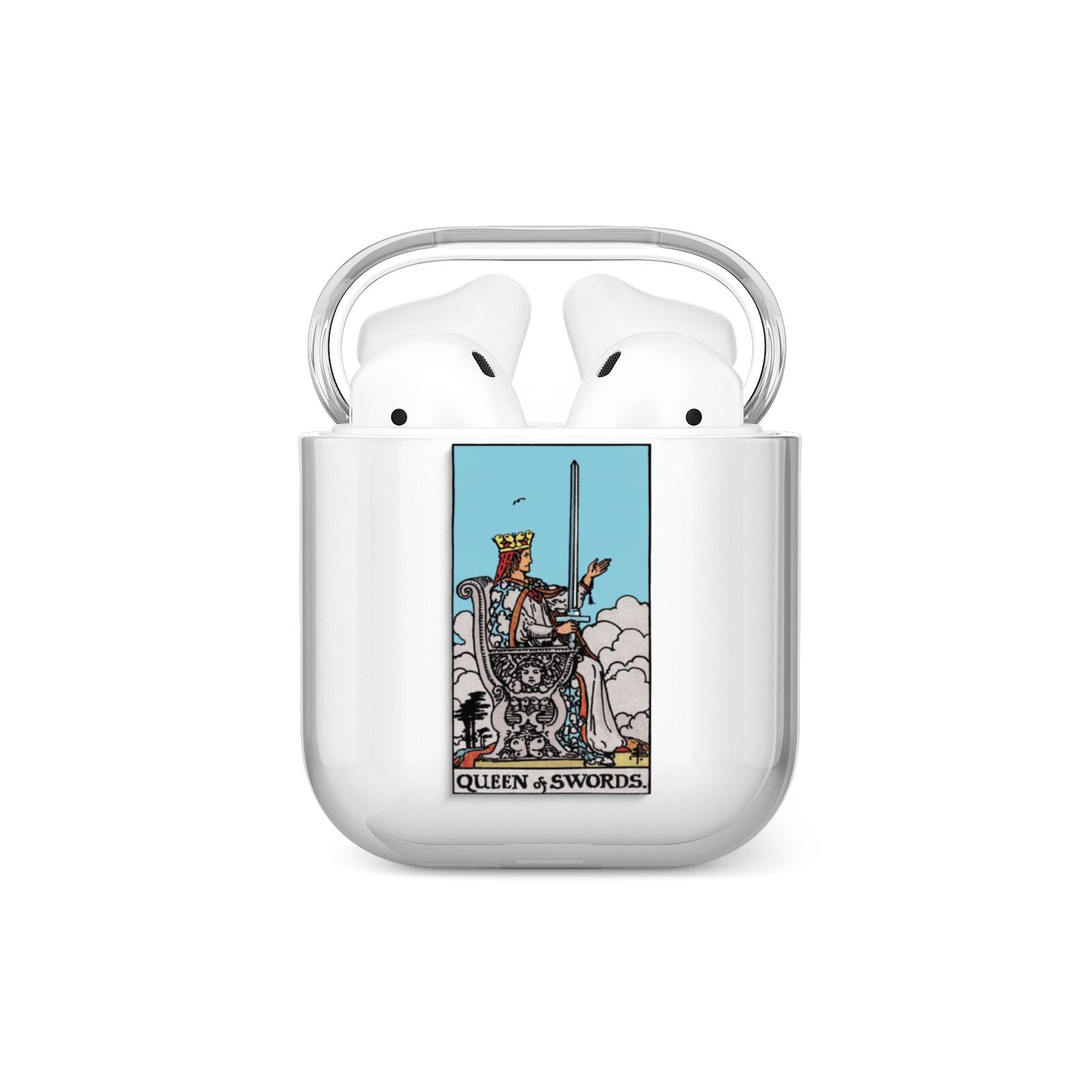 Queen of Swords Tarot Card AirPods Case