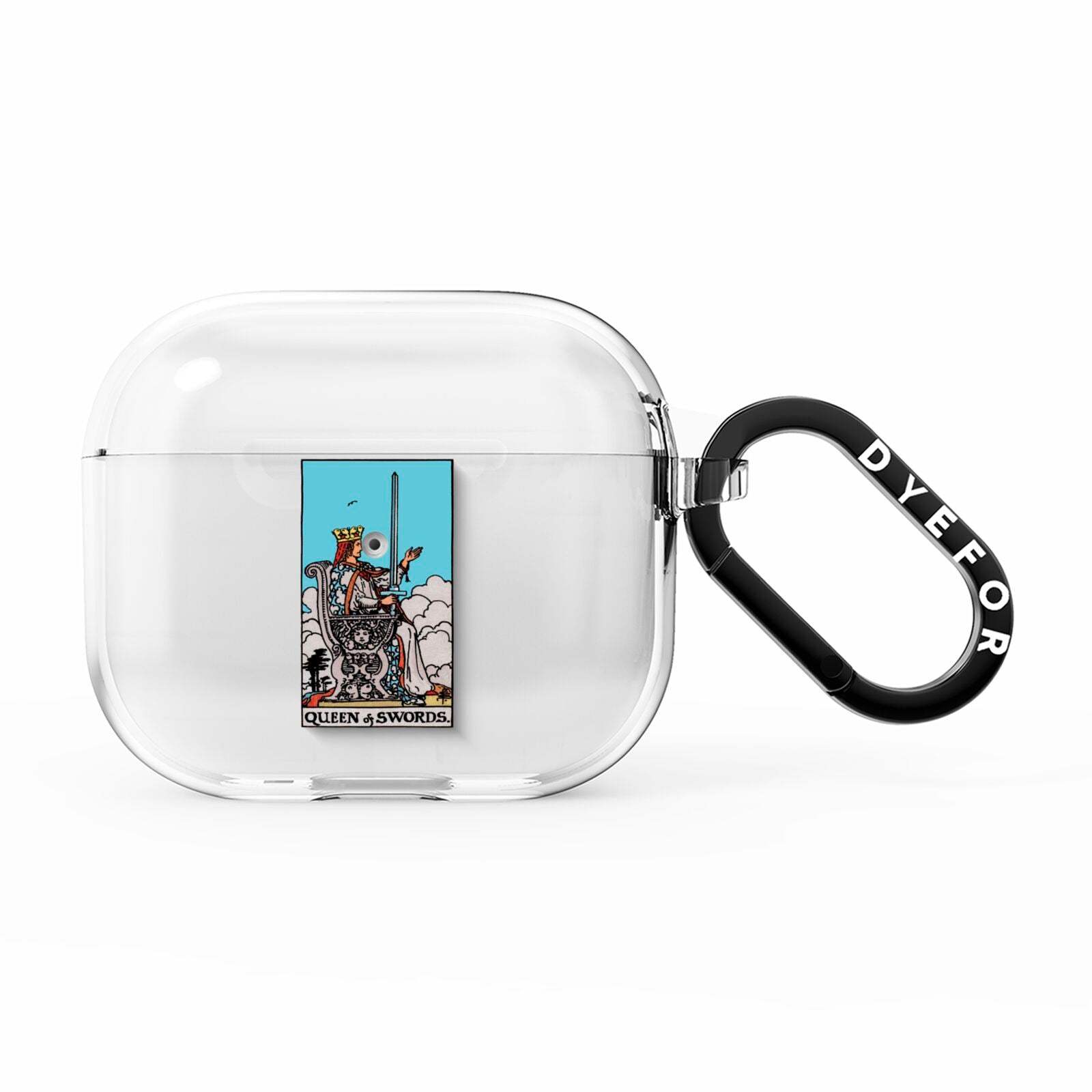 Queen of Swords Tarot Card AirPods Clear Case 3rd Gen