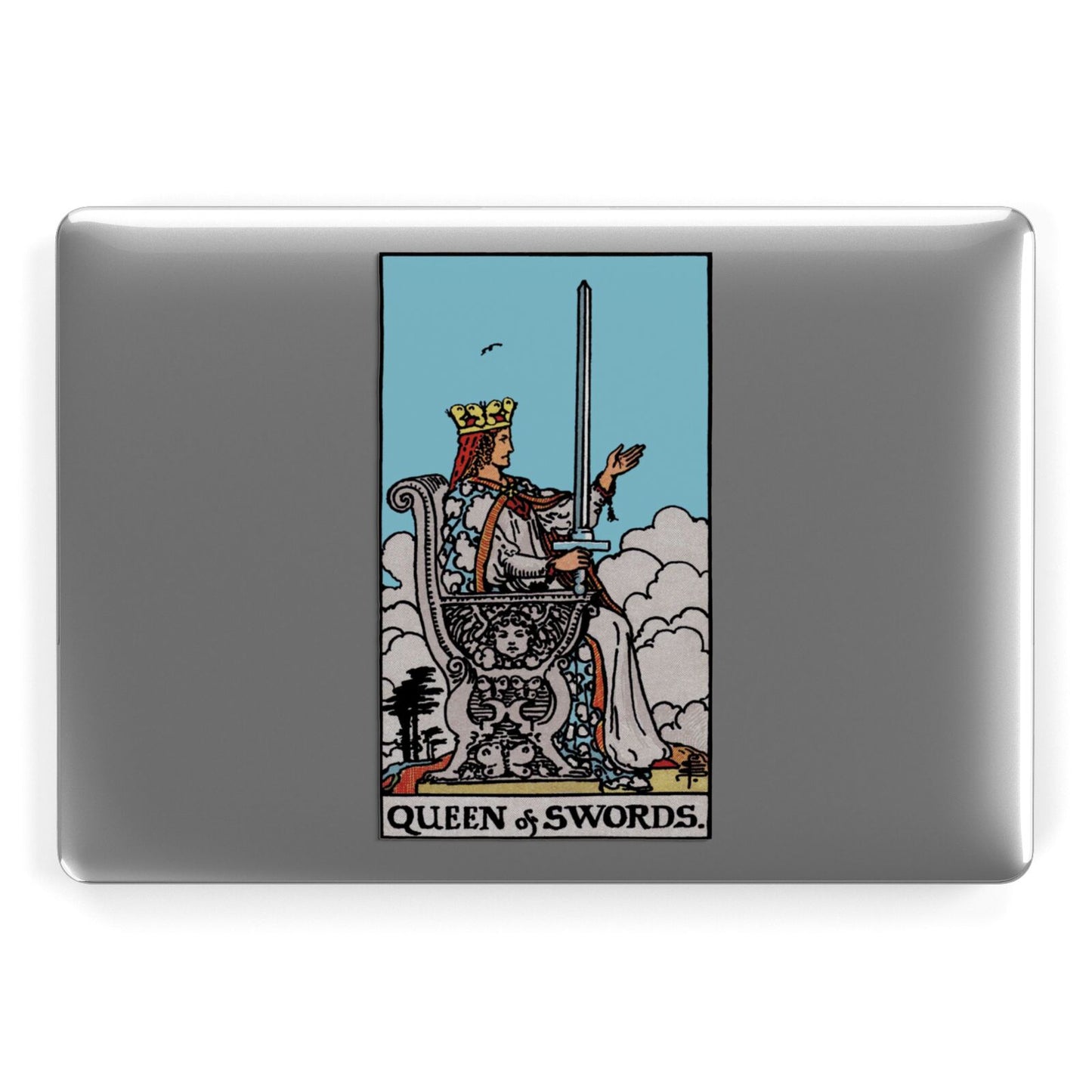 Queen of Swords Tarot Card Apple MacBook Case