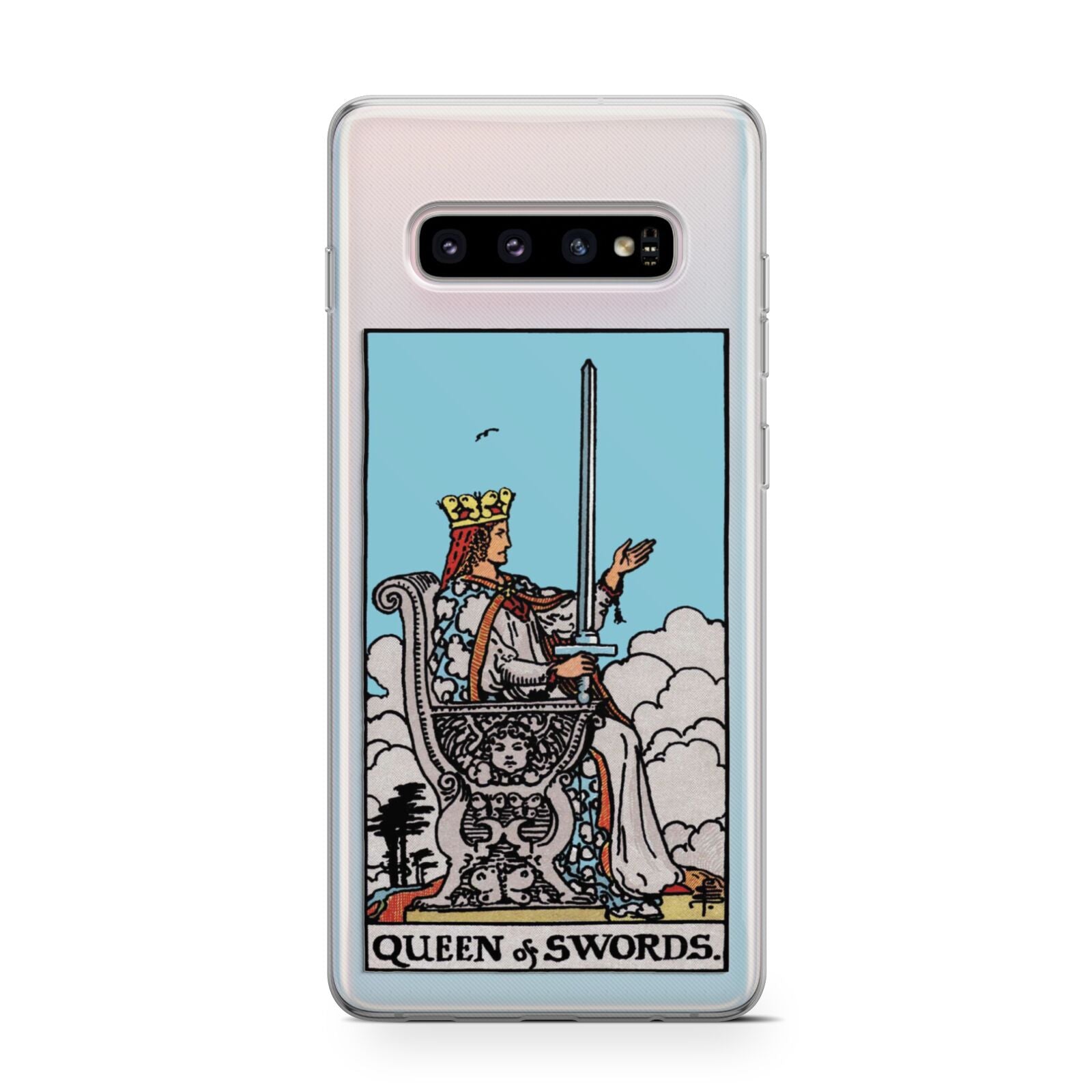 Queen of Swords Tarot Card Protective Samsung Galaxy Case