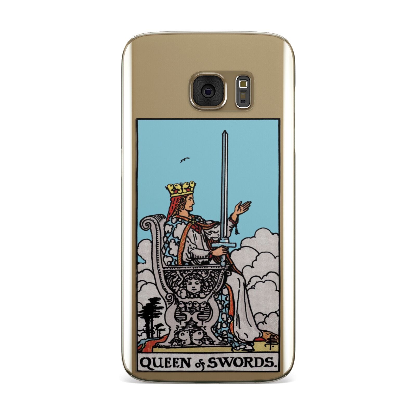 Queen of Swords Tarot Card Samsung Galaxy Case