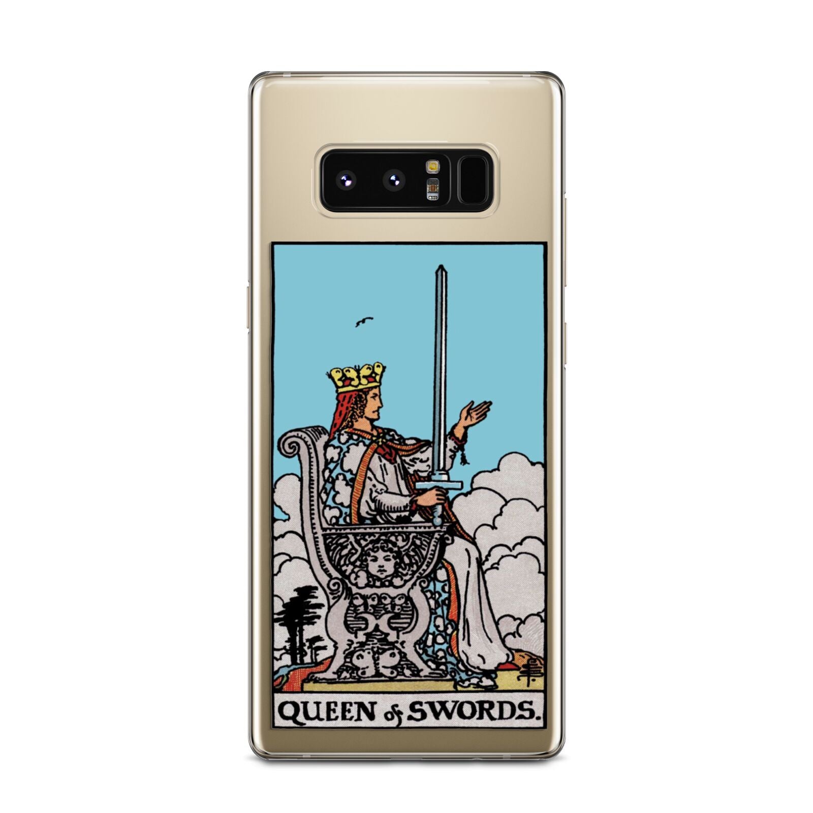 Queen of Swords Tarot Card Samsung Galaxy Note 8 Case