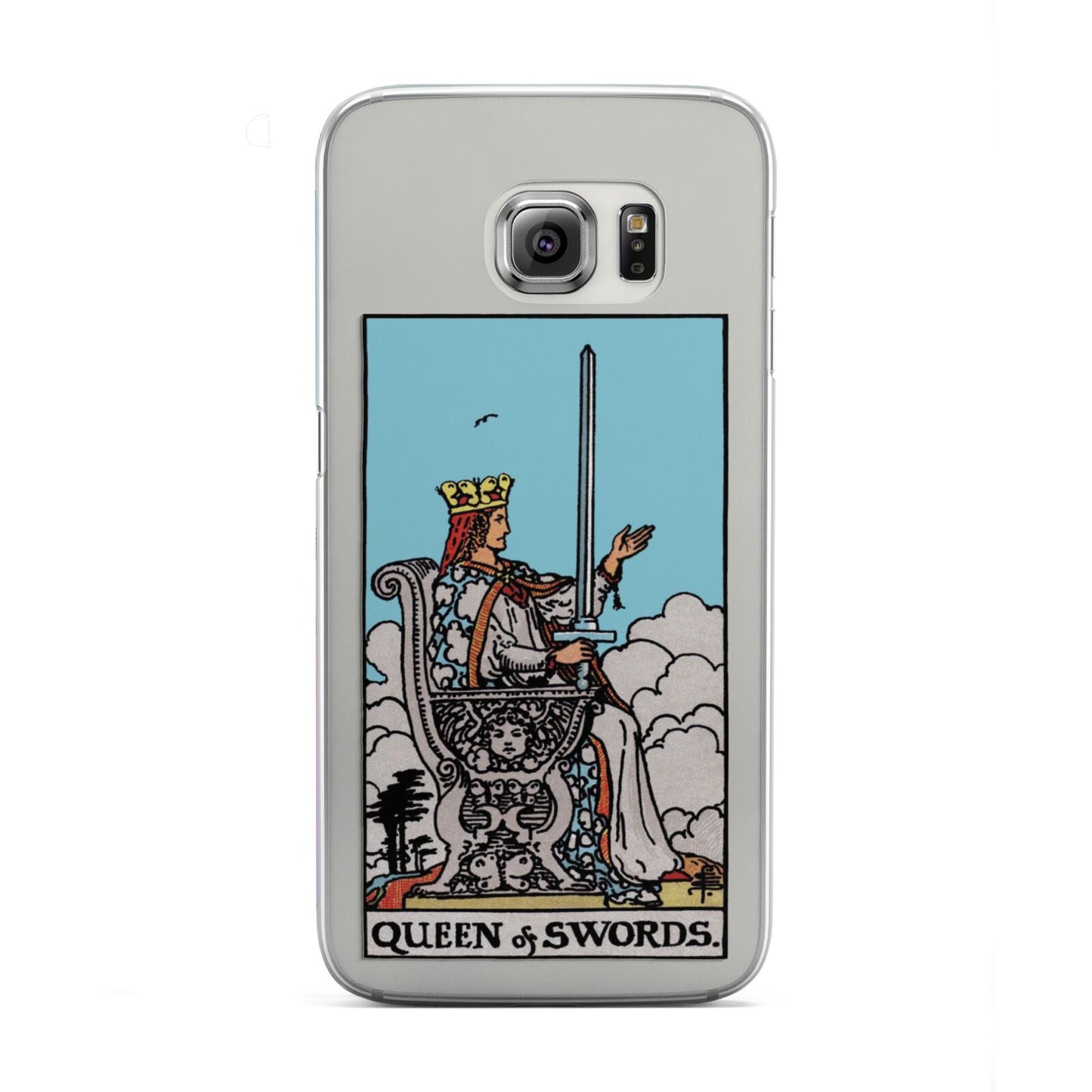 Queen of Swords Tarot Card Samsung Galaxy S6 Edge Case