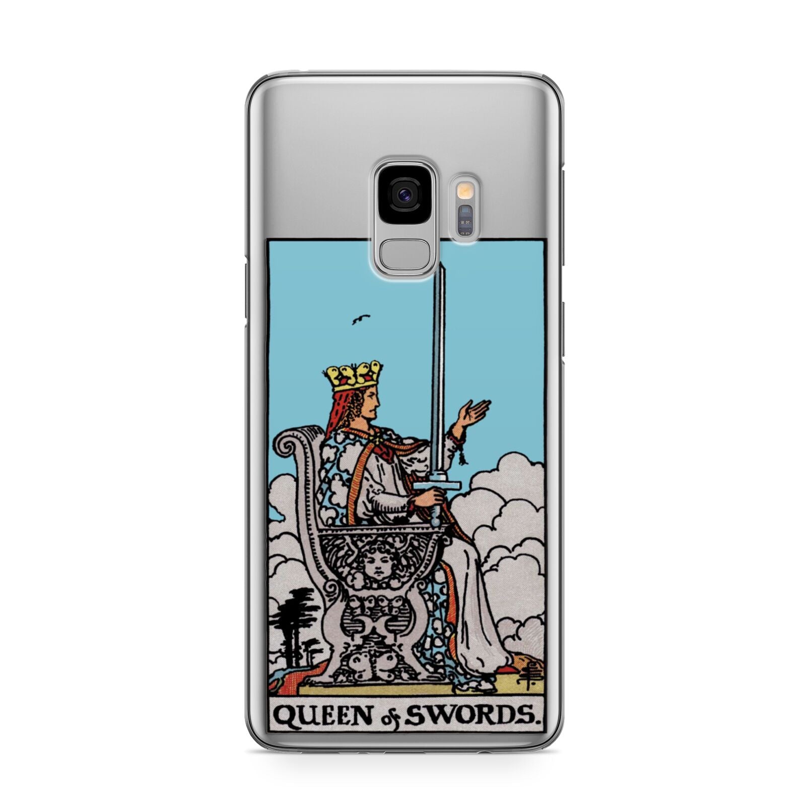 Queen of Swords Tarot Card Samsung Galaxy S9 Case