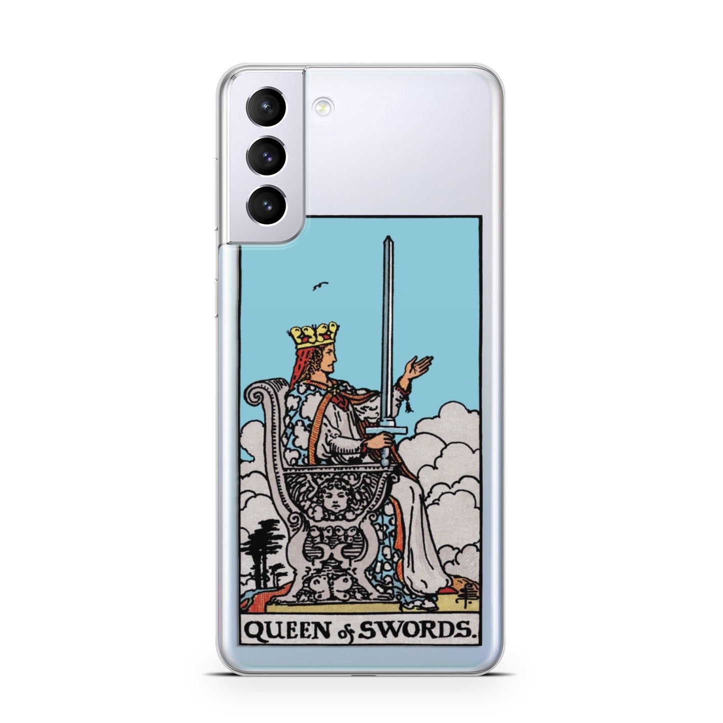 Queen of Swords Tarot Card Samsung S21 Plus Case