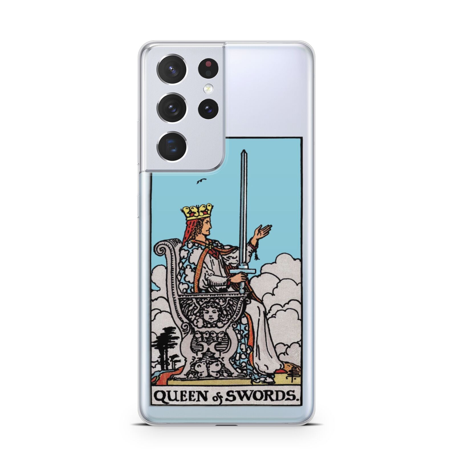 Queen of Swords Tarot Card Samsung S21 Ultra Case