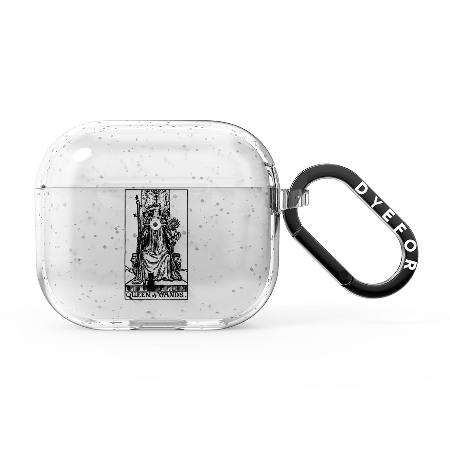 Queen of Wands Monochrome AirPods Glitter Case 3rd Gen