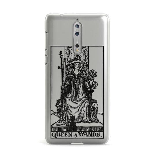 Queen of Wands Monochrome Nokia Case