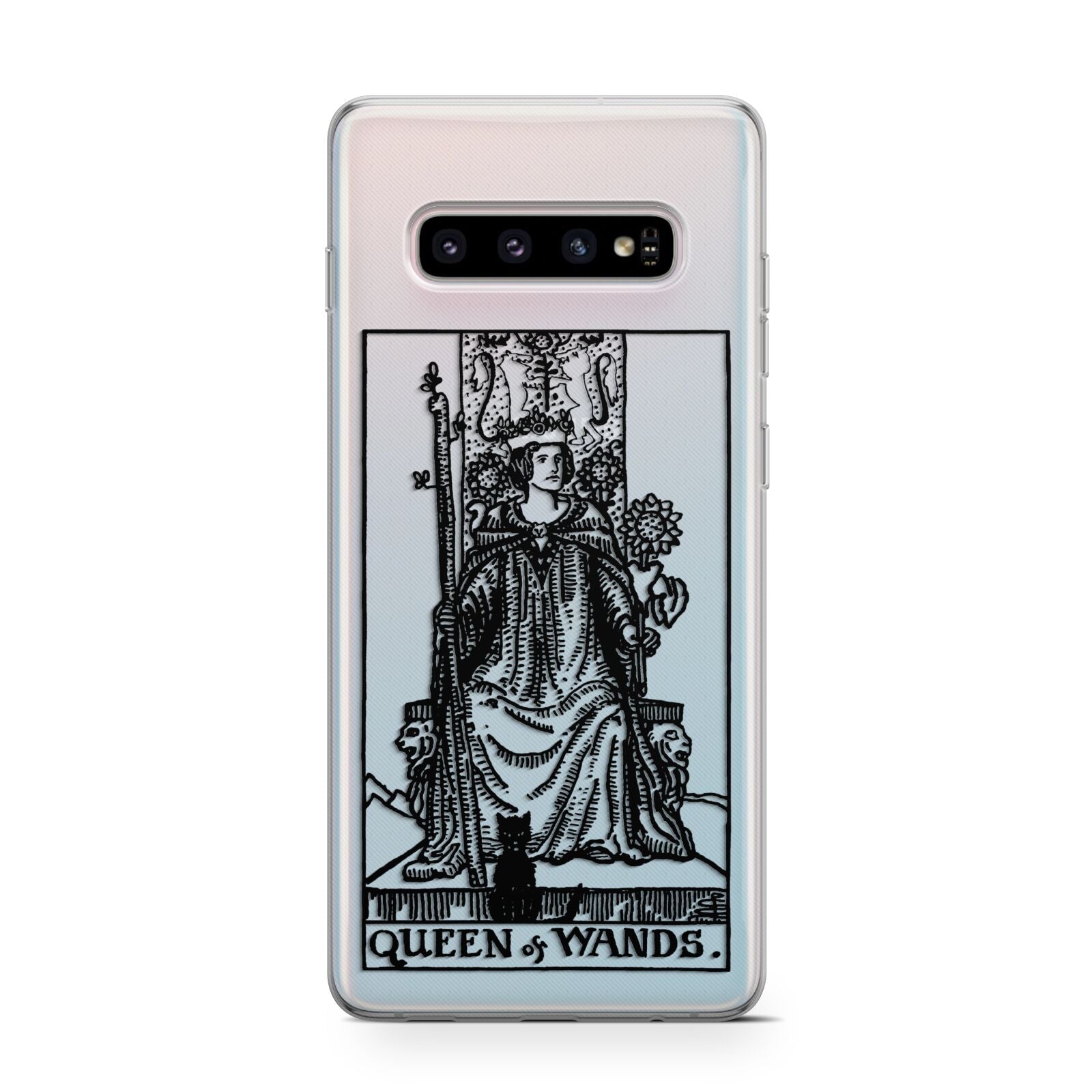 Queen of Wands Monochrome Protective Samsung Galaxy Case