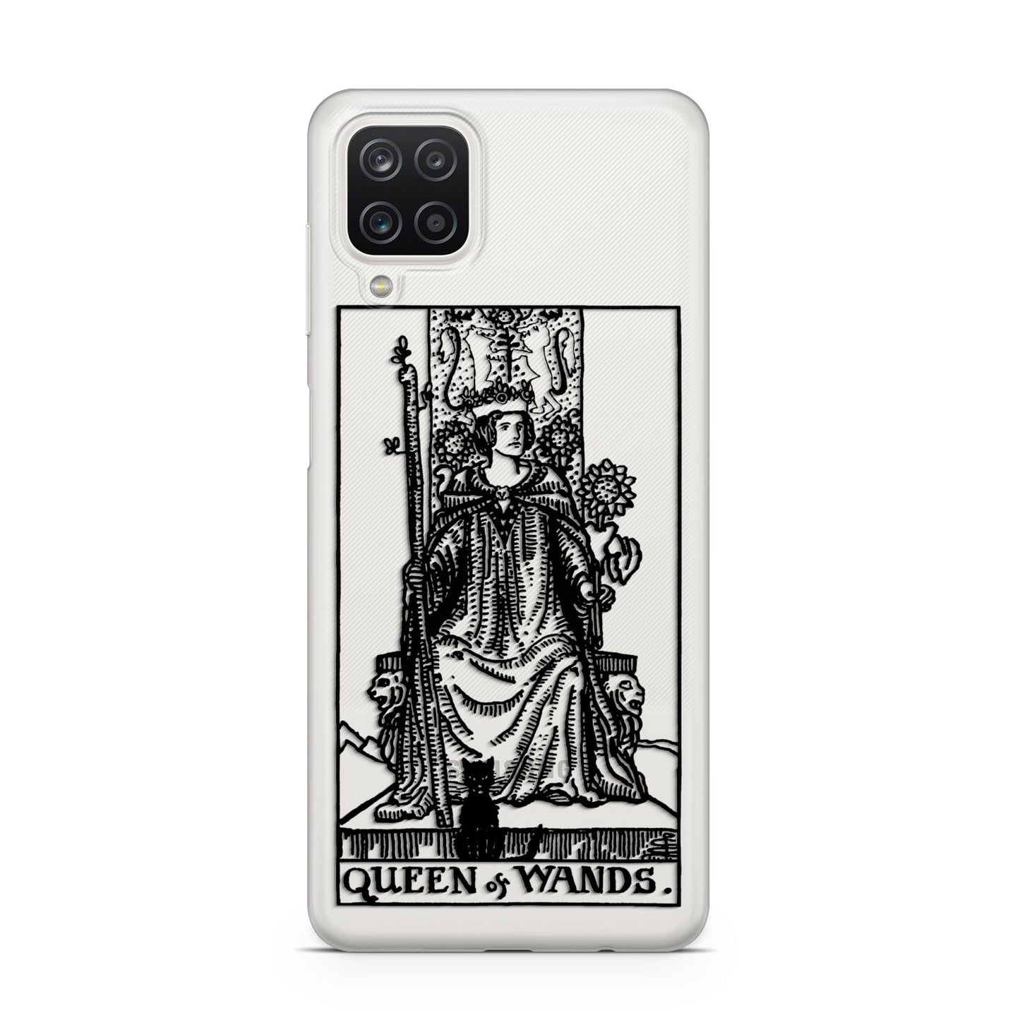 Queen of Wands Monochrome Samsung A12 Case