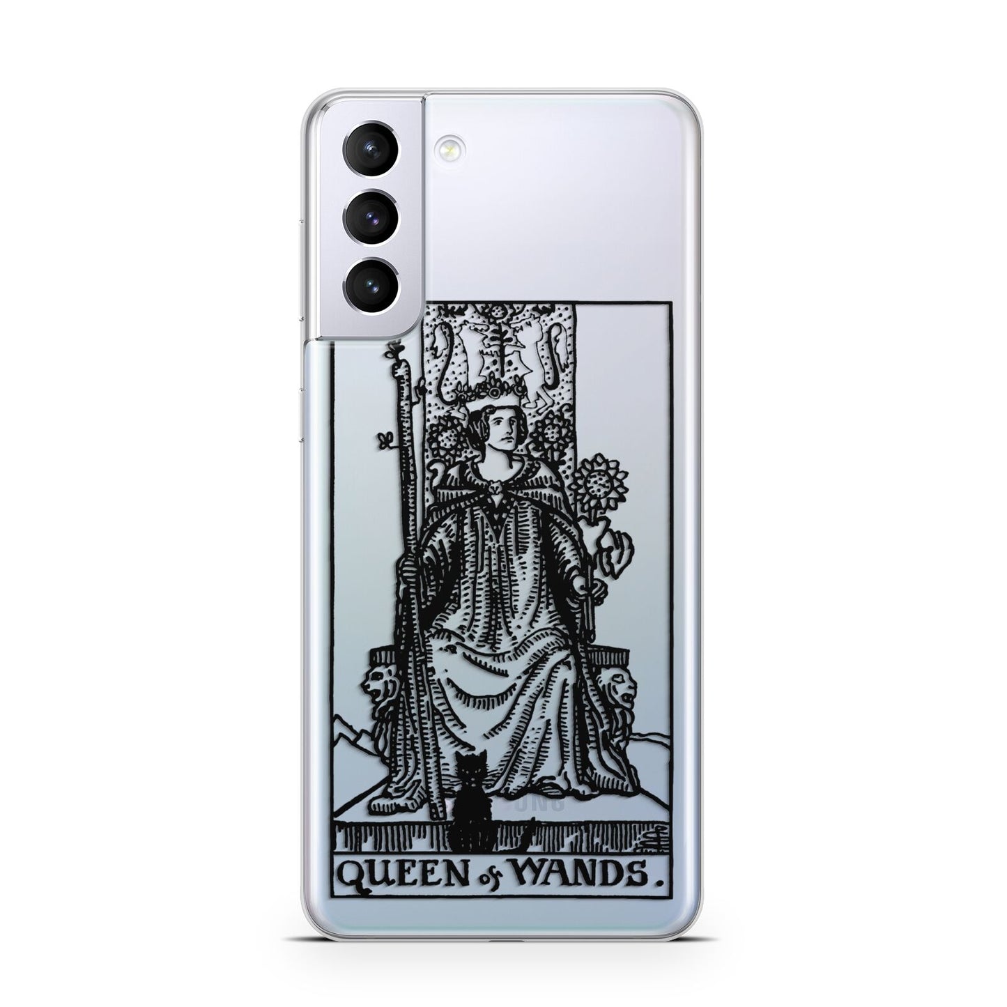 Queen of Wands Monochrome Samsung S21 Plus Case