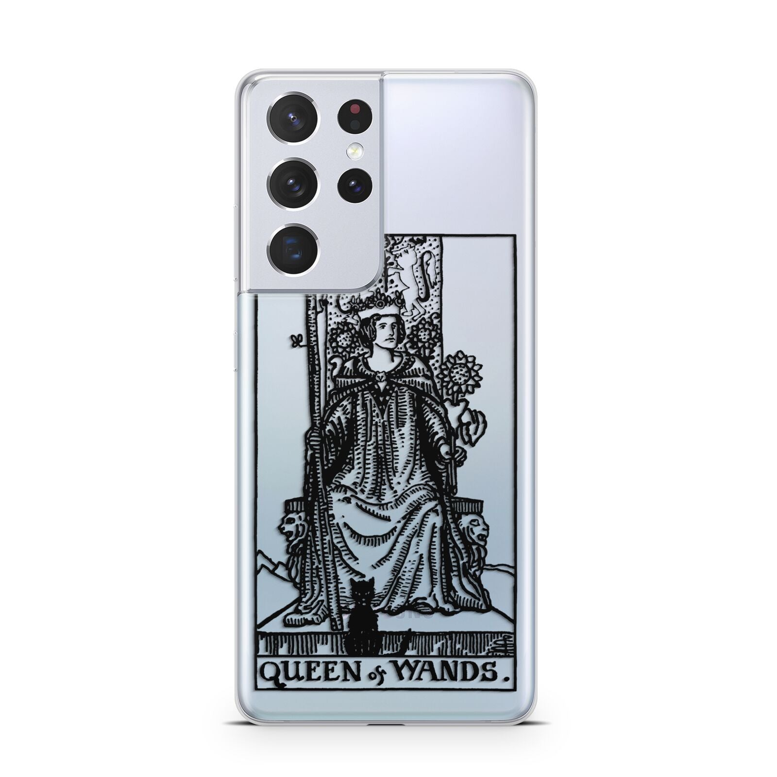 Queen of Wands Monochrome Samsung S21 Ultra Case