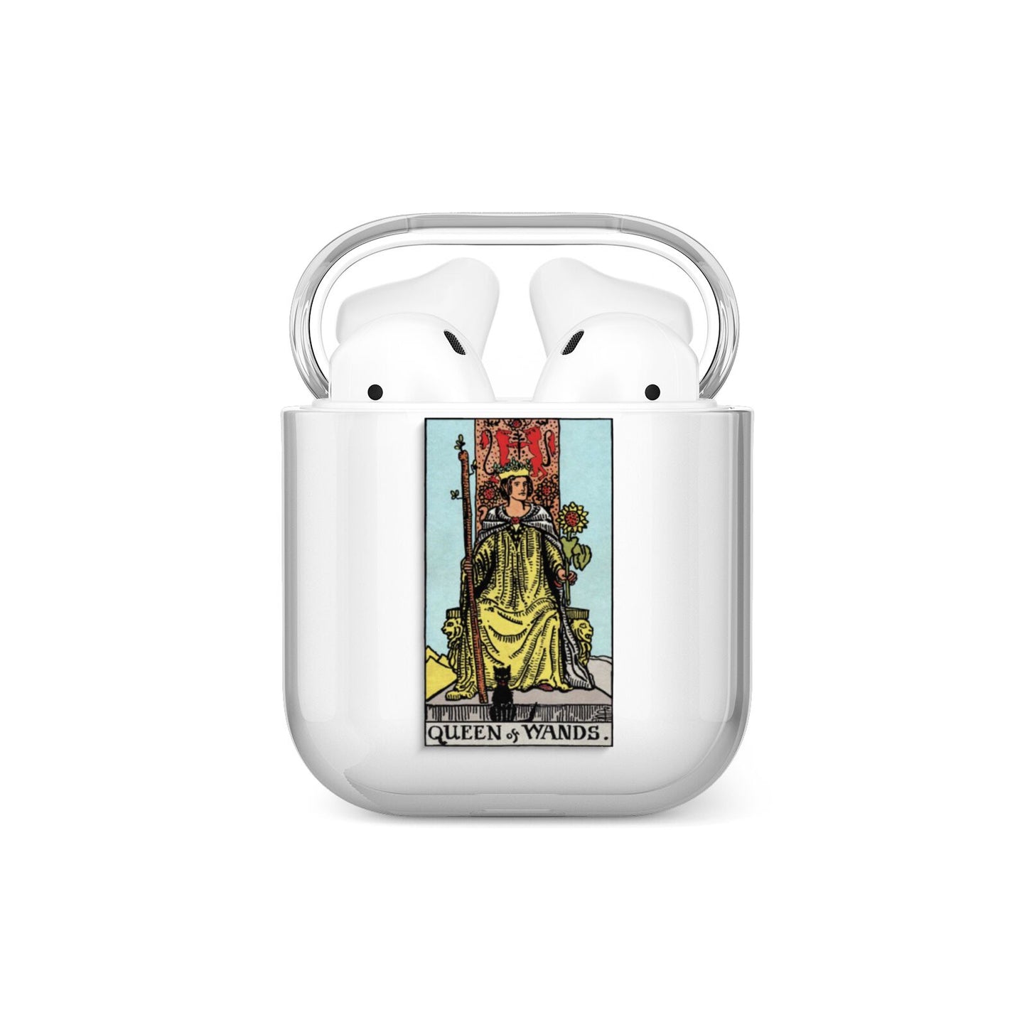 Queen of Wands Tarot Card AirPods Case