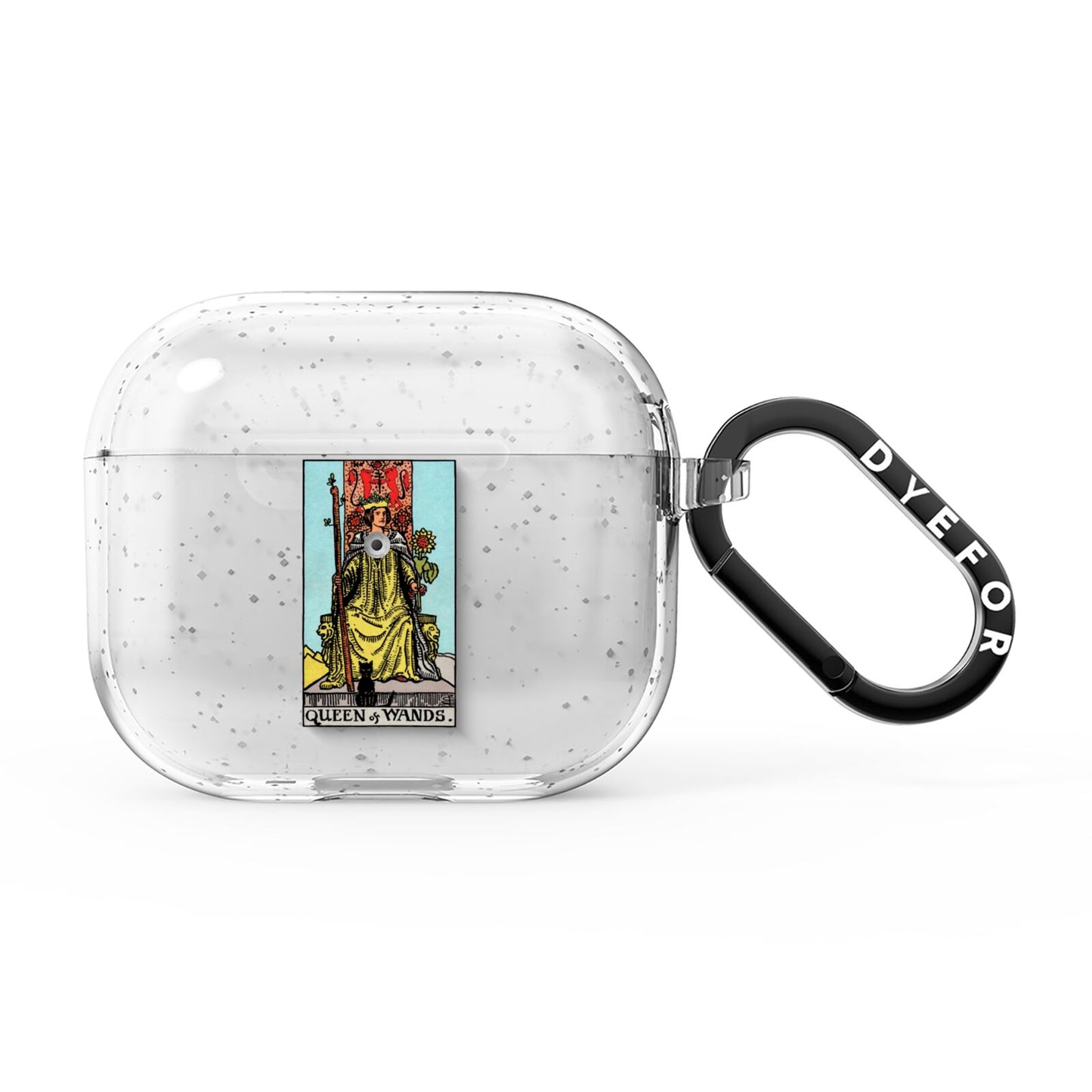 Queen of Wands Tarot Card AirPods Glitter Case 3rd Gen