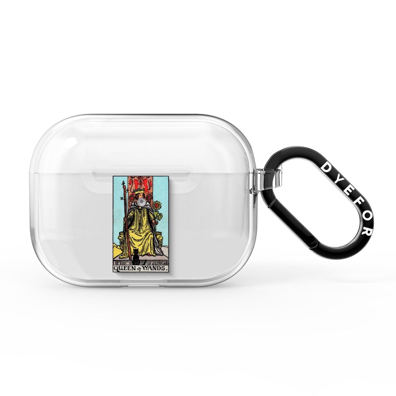 Queen of Wands Tarot Card AirPods Pro Clear Case