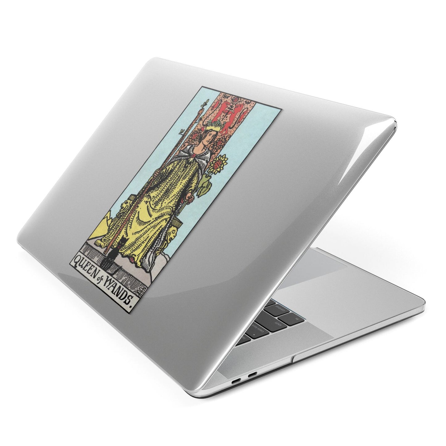 Queen of Wands Tarot Card Apple MacBook Case Side View