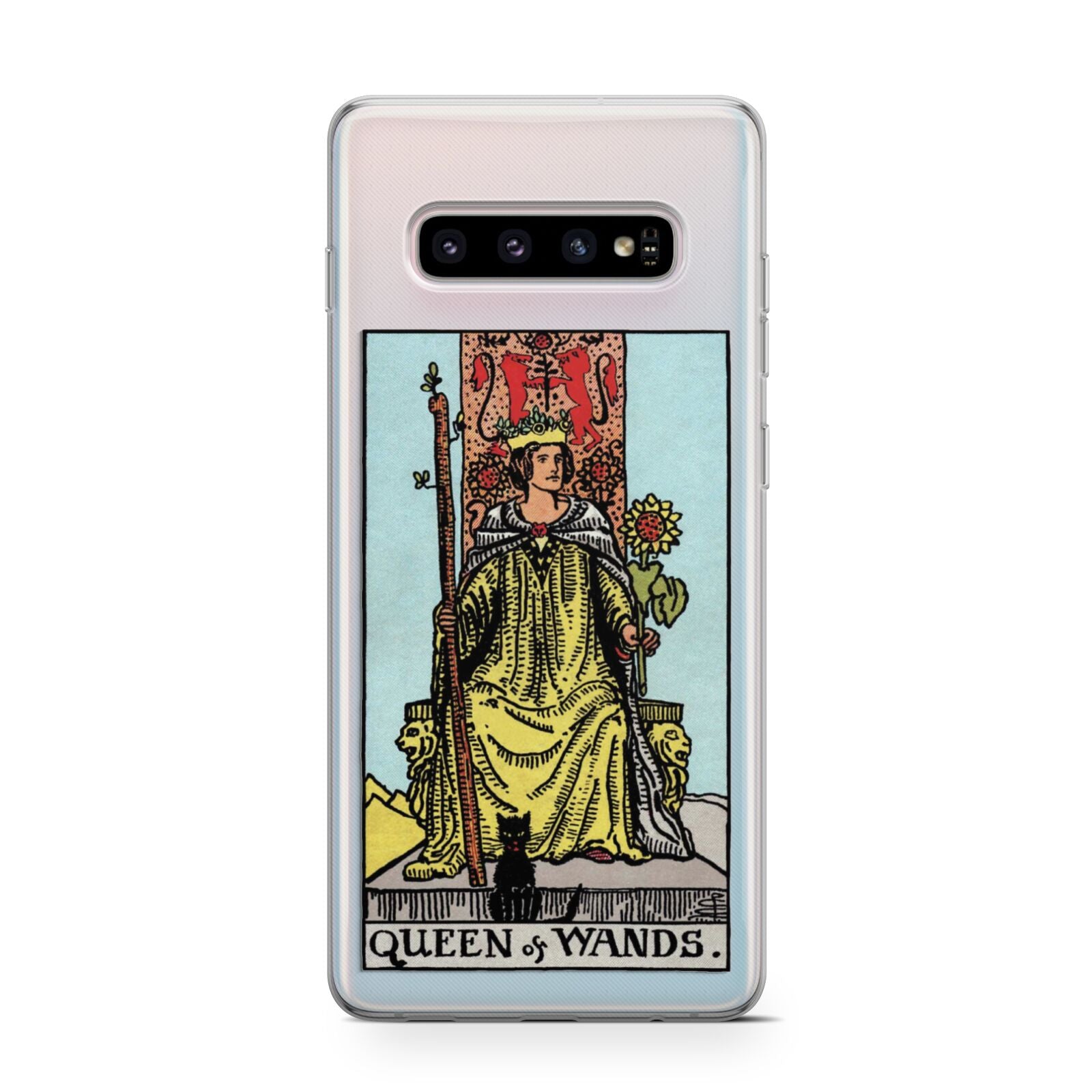 Queen of Wands Tarot Card Protective Samsung Galaxy Case