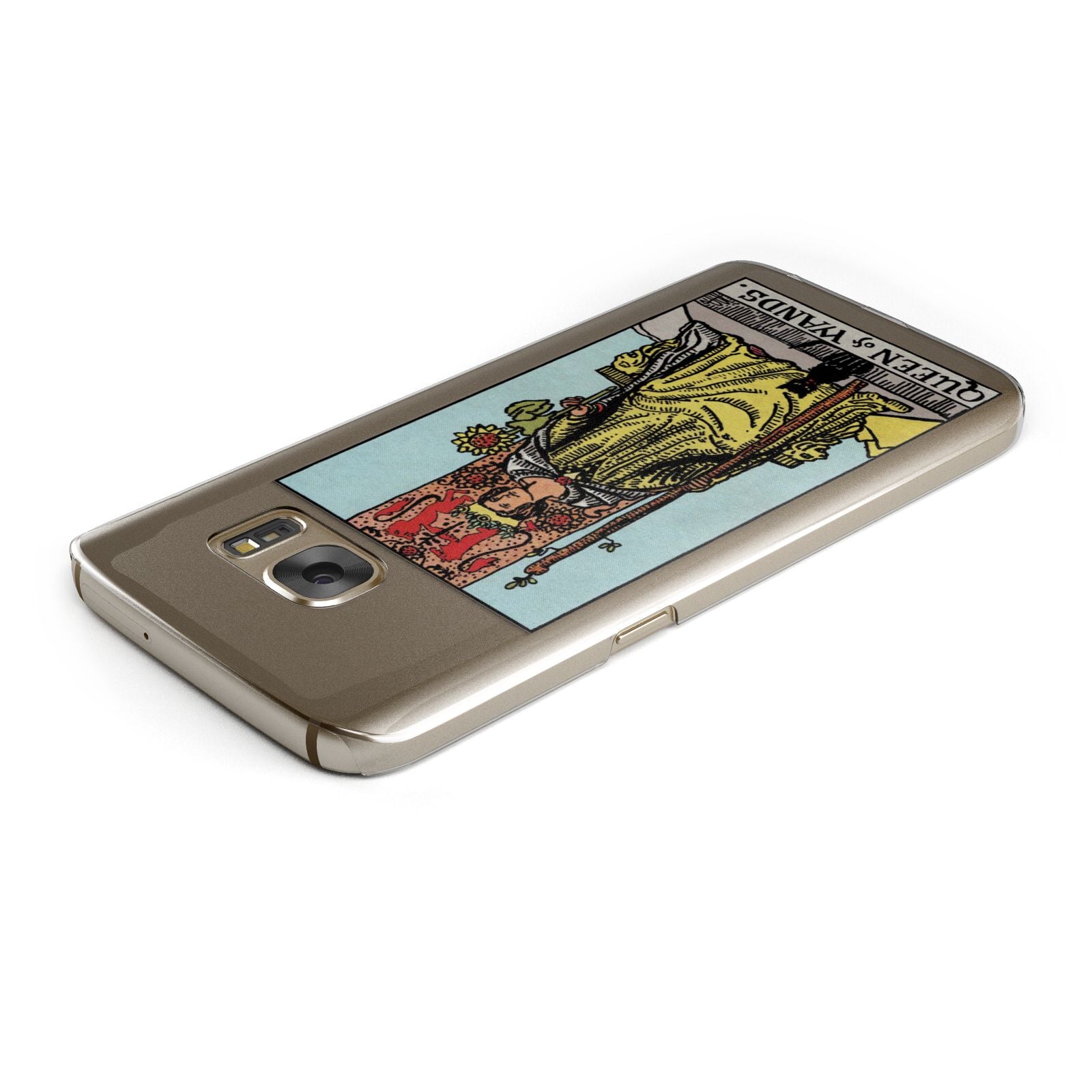 Queen of Wands Tarot Card Samsung Galaxy Case Top Cutout