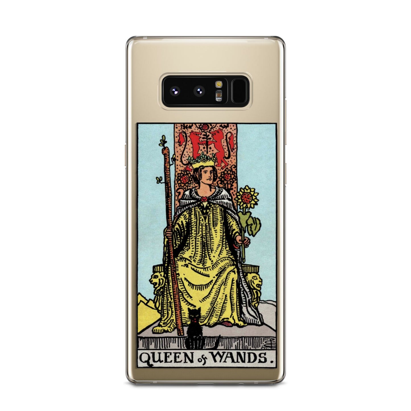 Queen of Wands Tarot Card Samsung Galaxy Note 8 Case