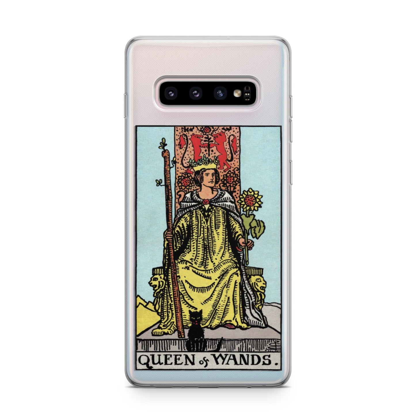 Queen of Wands Tarot Card Samsung Galaxy S10 Plus Case