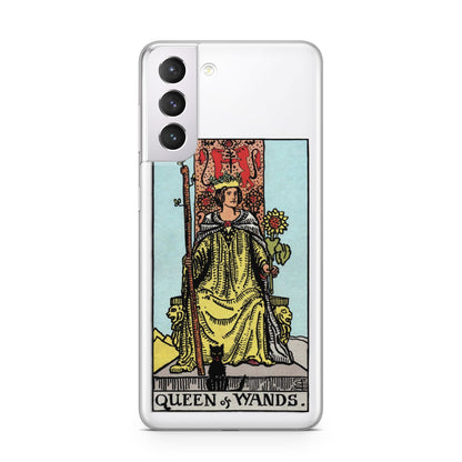 Queen of Wands Tarot Card Samsung S21 Case