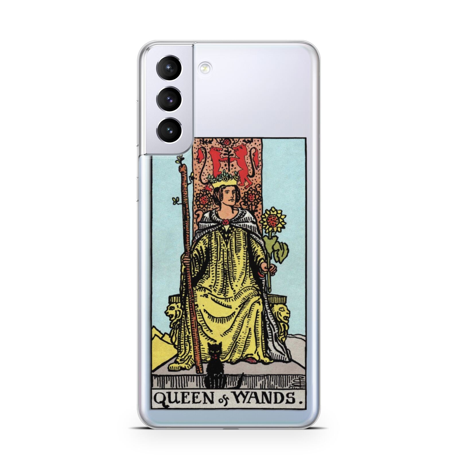 Queen of Wands Tarot Card Samsung S21 Plus Case