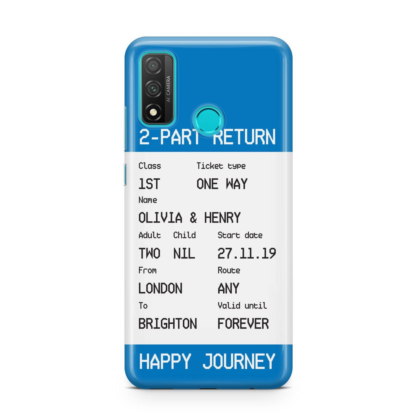 Rail Ticket with Name Huawei P Smart 2020