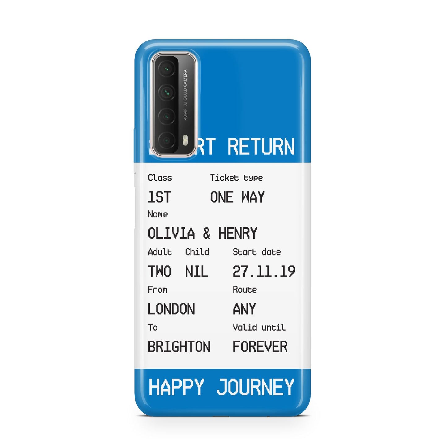 Rail Ticket with Name Huawei P Smart 2021