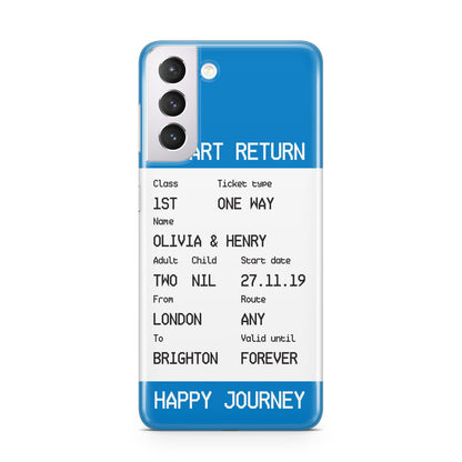 Rail Ticket with Name Samsung S21 Case