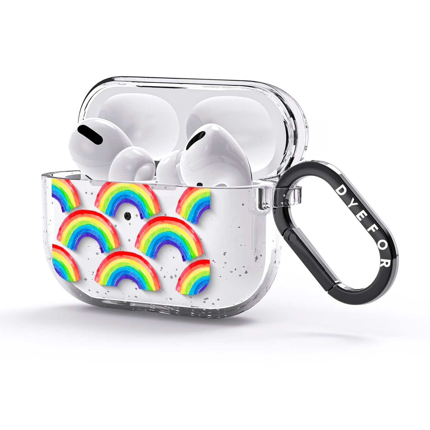 Rainbow AirPods Glitter Case 3rd Gen Side Image