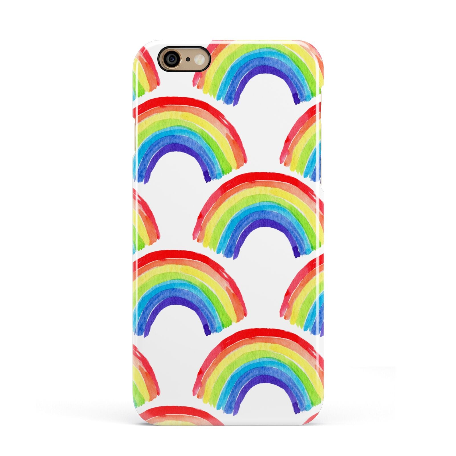 Rainbow Apple iPhone 6 3D Snap Case