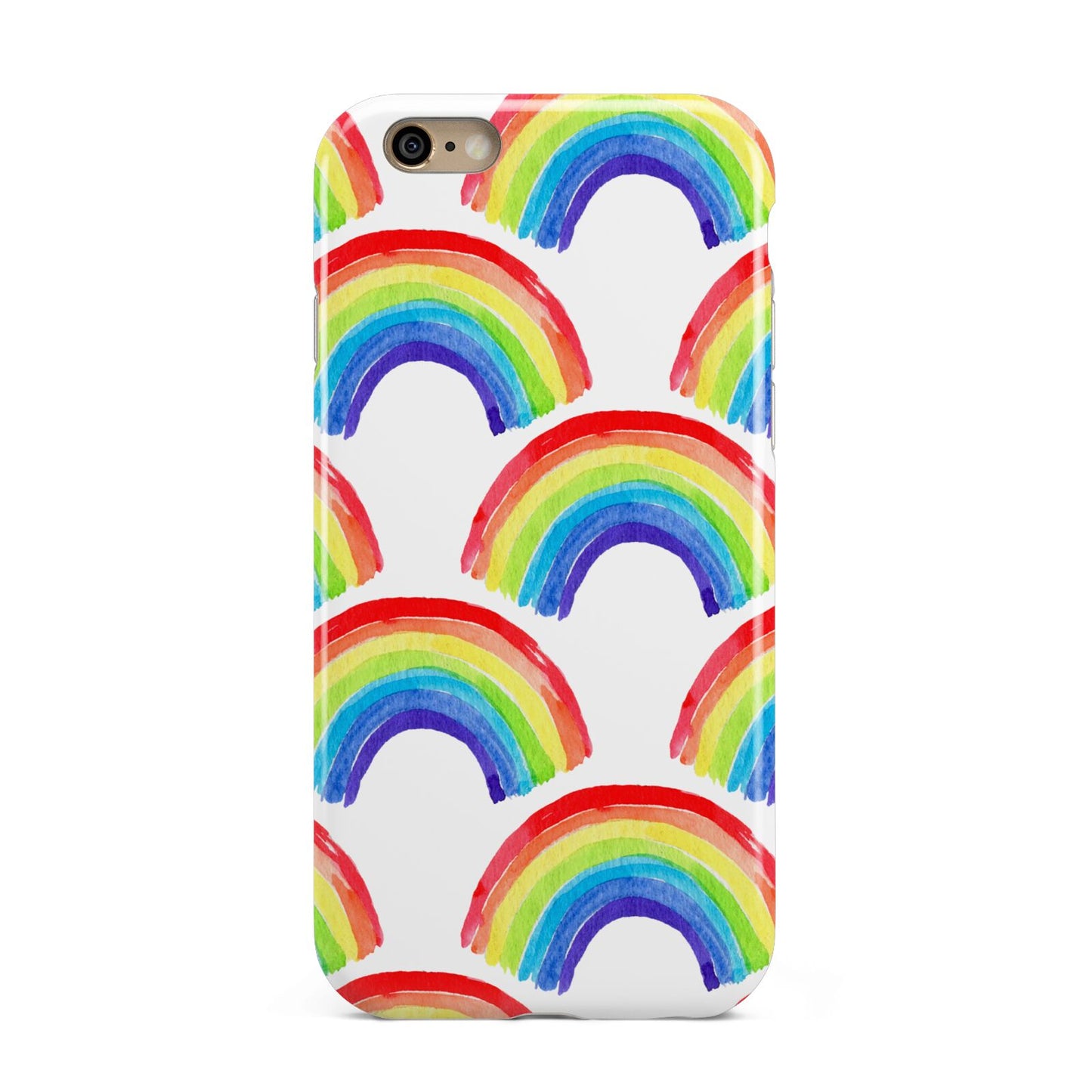 Rainbow Apple iPhone 6 3D Tough Case