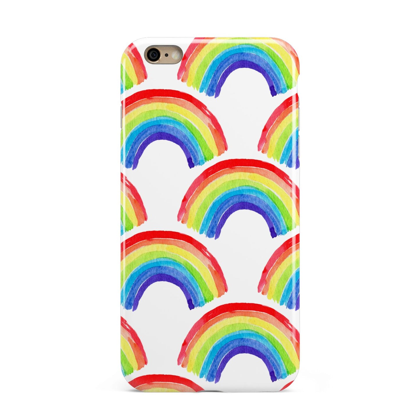 Rainbow Apple iPhone 6 Plus 3D Tough Case