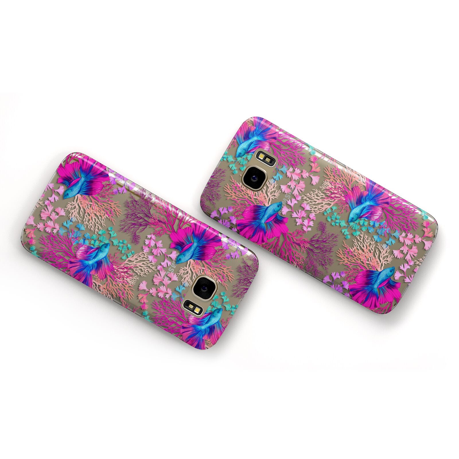 Rainbow Fish Samsung Galaxy Case Flat Overview