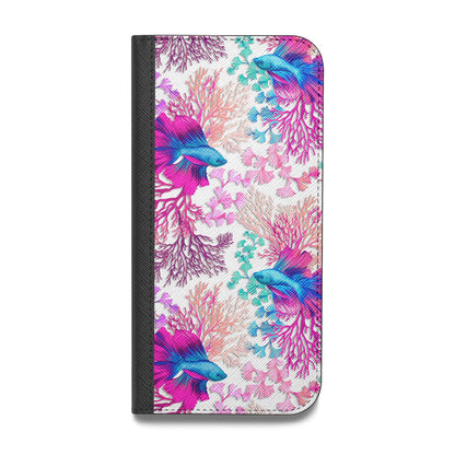 Rainbow Fish Vegan Leather Flip iPhone Case