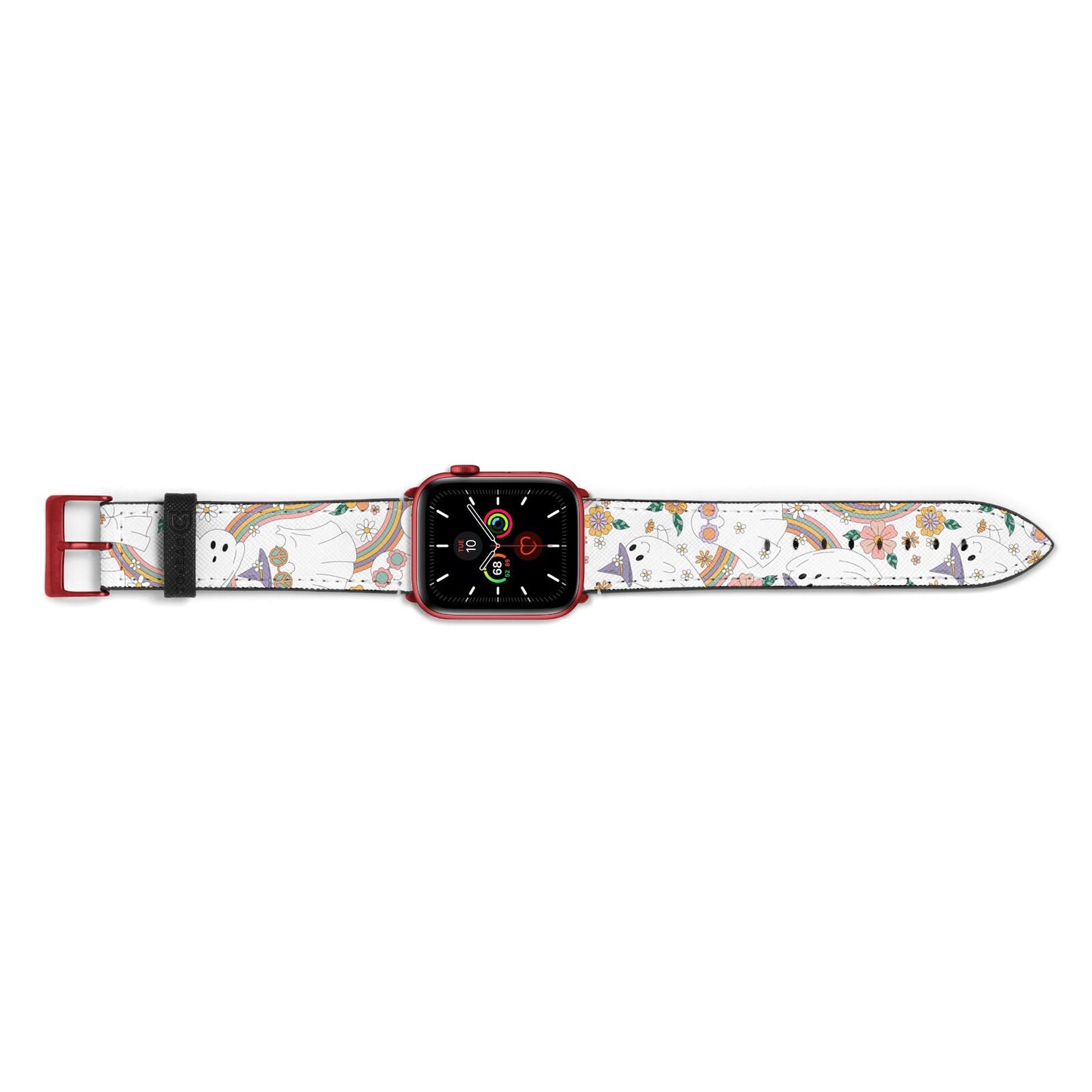 Rainbow Ghost Apple Watch Strap Landscape Image Red Hardware