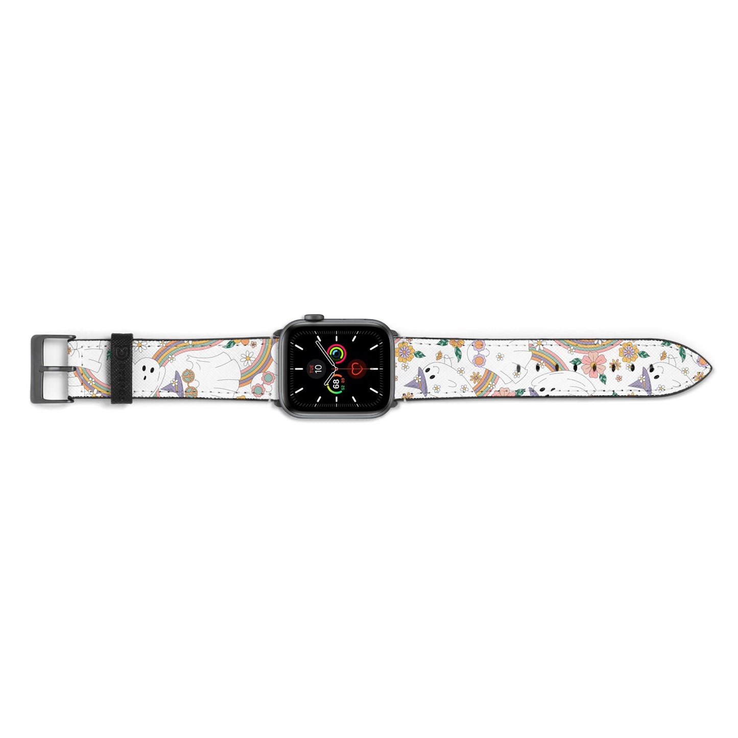 Rainbow Ghost Apple Watch Strap Landscape Image Space Grey Hardware