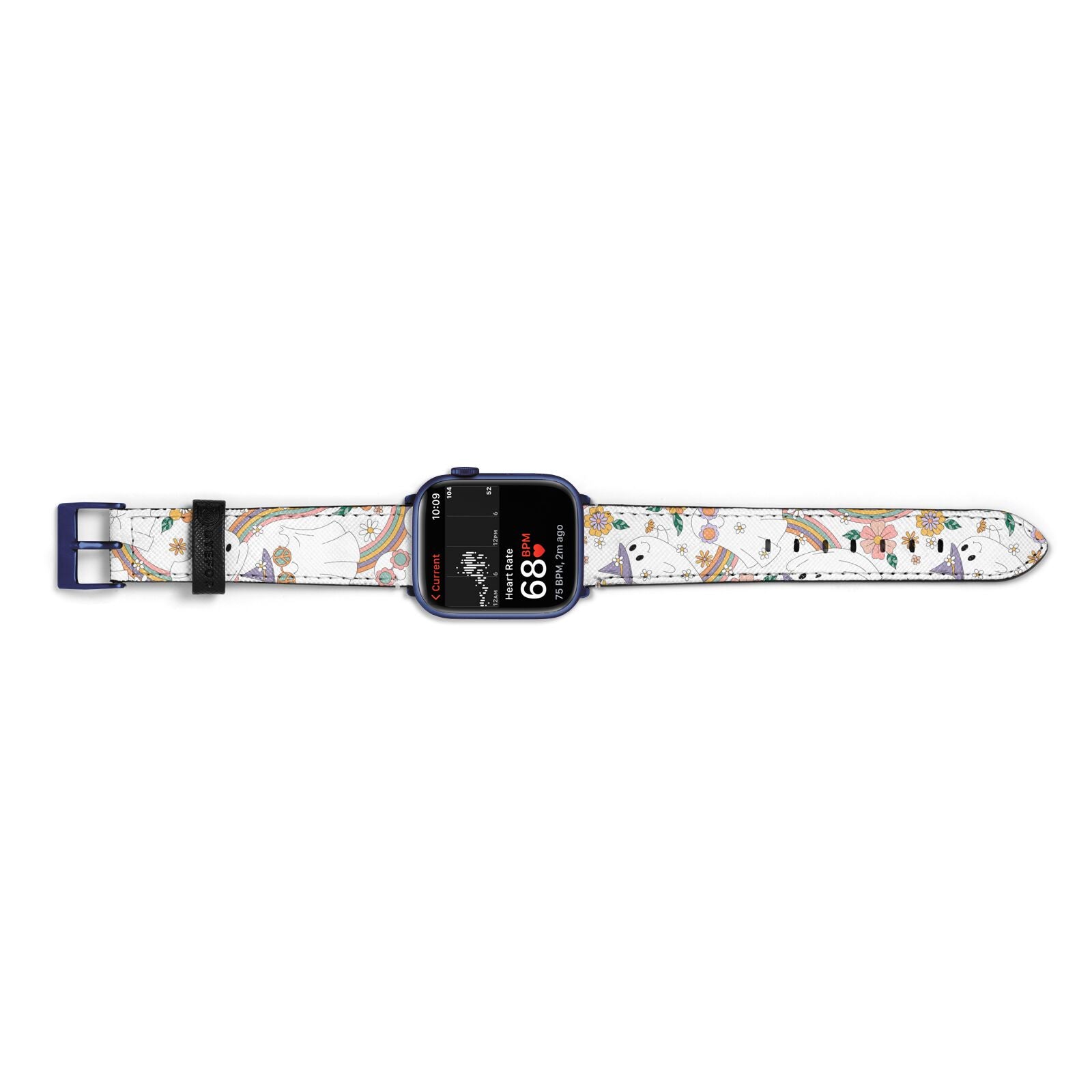 Rainbow Ghost Apple Watch Strap Size 38mm Landscape Image Blue Hardware