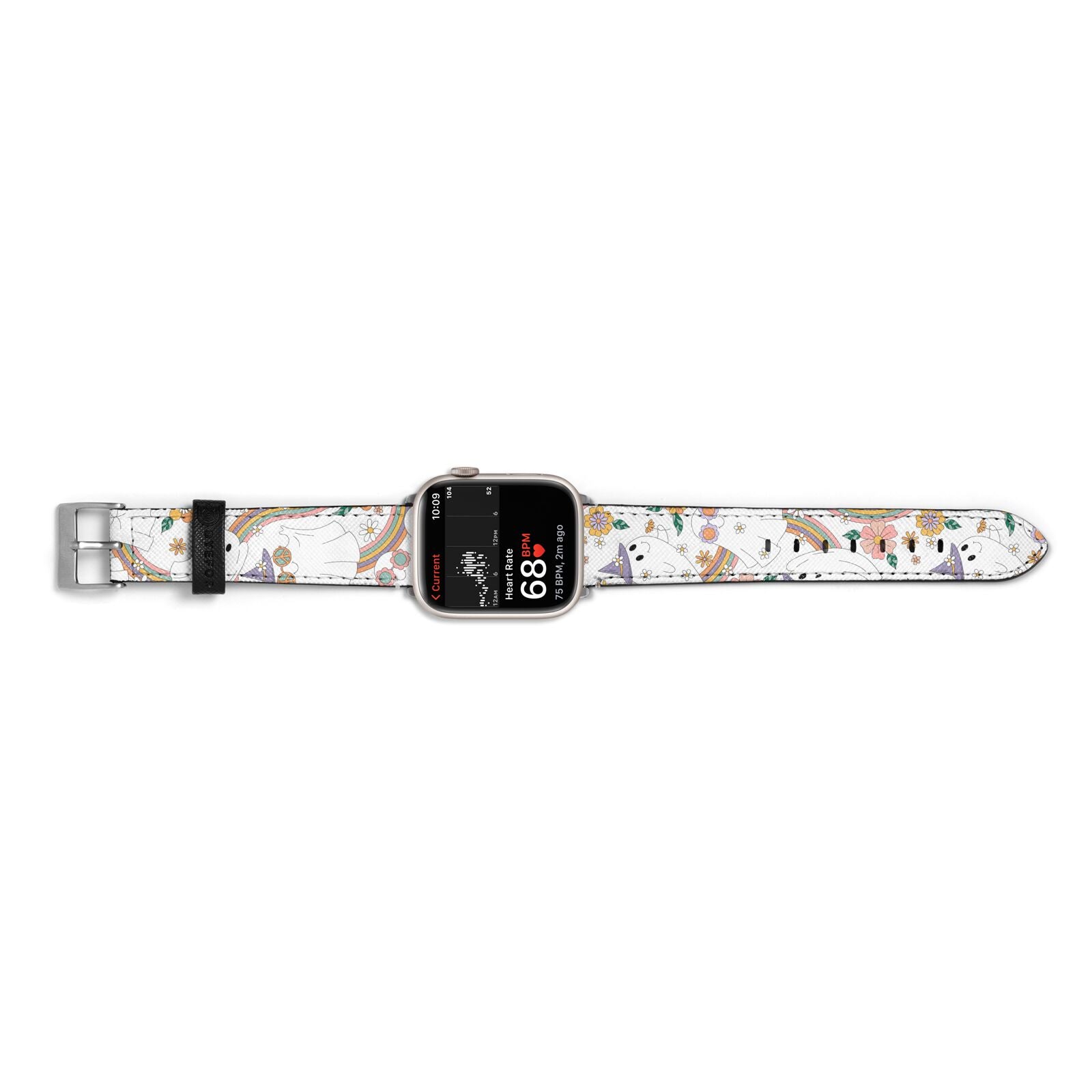 Rainbow Ghost Apple Watch Strap Size 38mm Landscape Image Silver Hardware