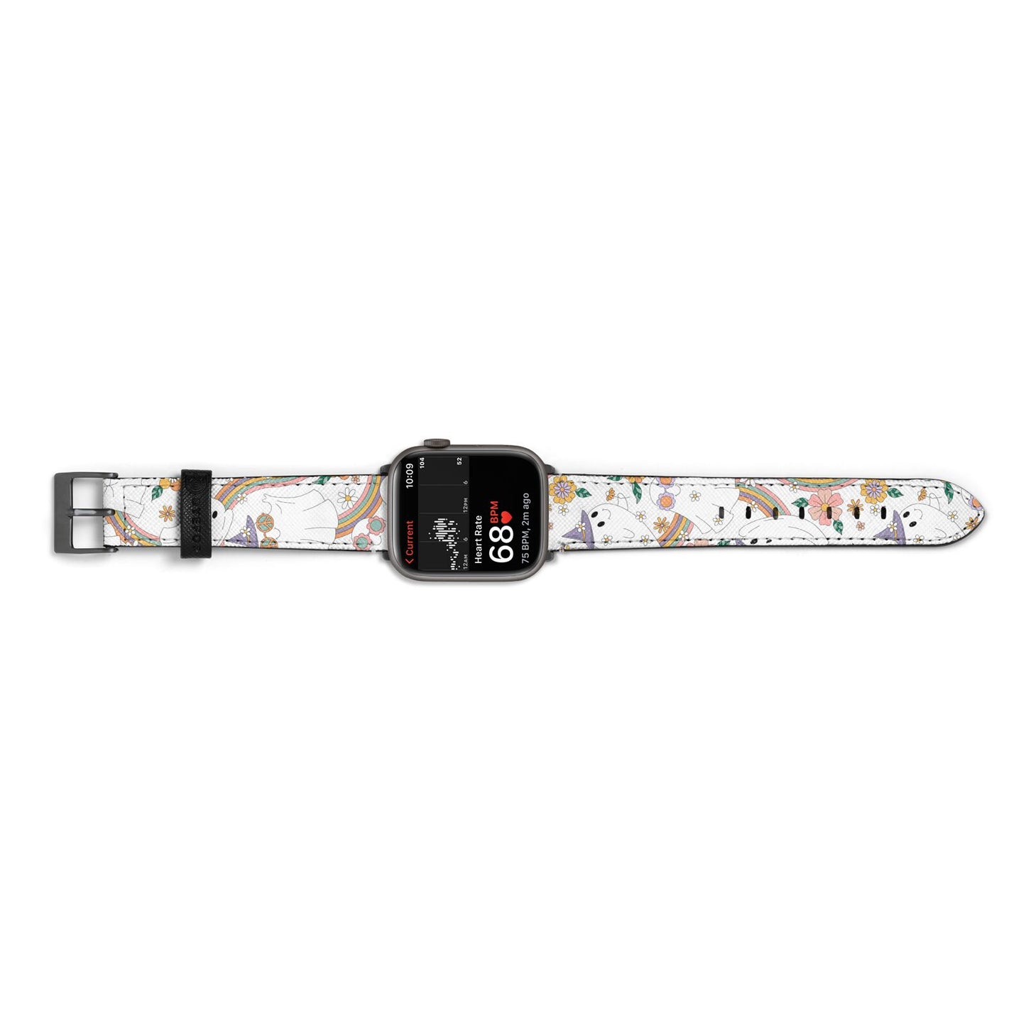 Rainbow Ghost Apple Watch Strap Size 38mm Landscape Image Space Grey Hardware