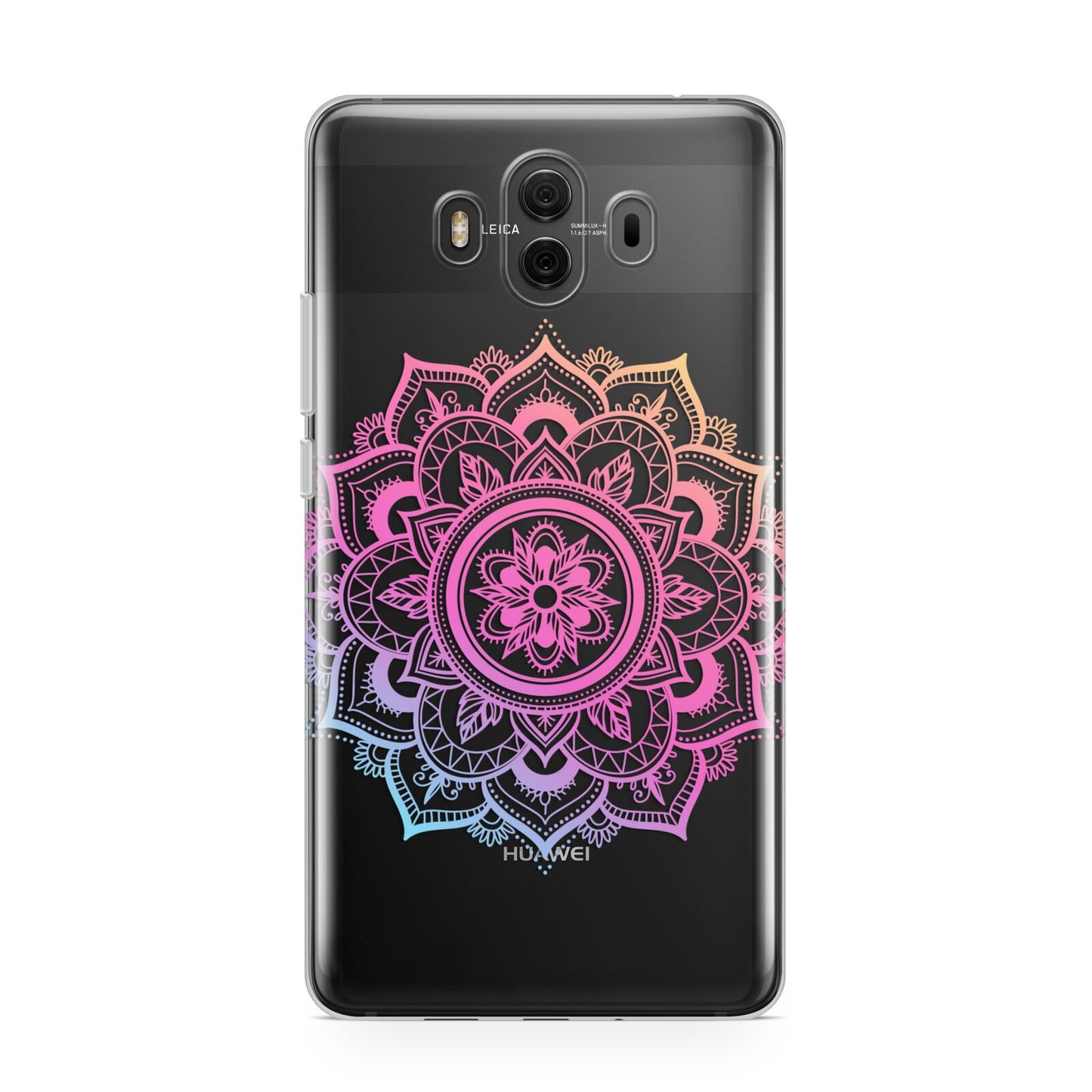 Rainbow Mandala Huawei Mate 10 Protective Phone Case