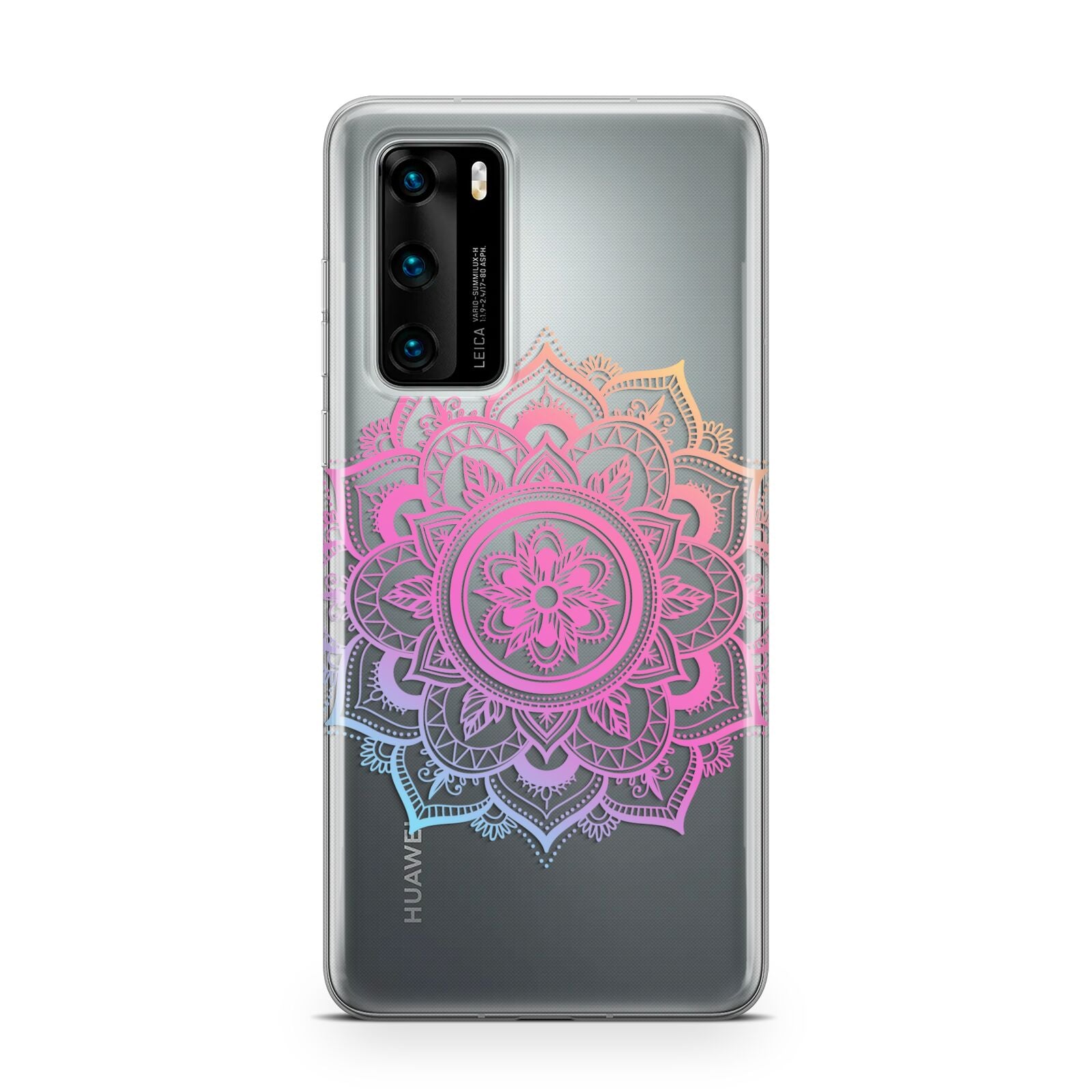 Rainbow Mandala Huawei P40 Phone Case