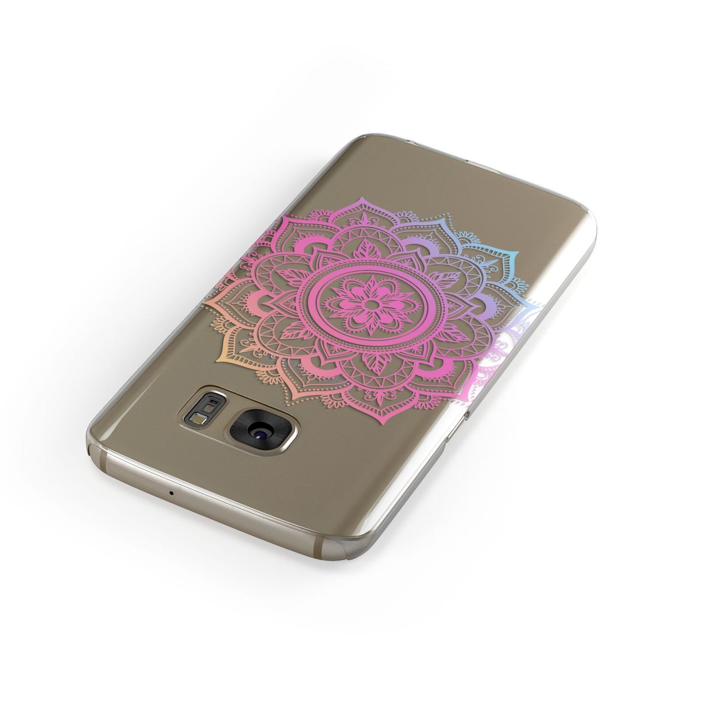Rainbow Mandala Samsung Galaxy Case Front Close Up