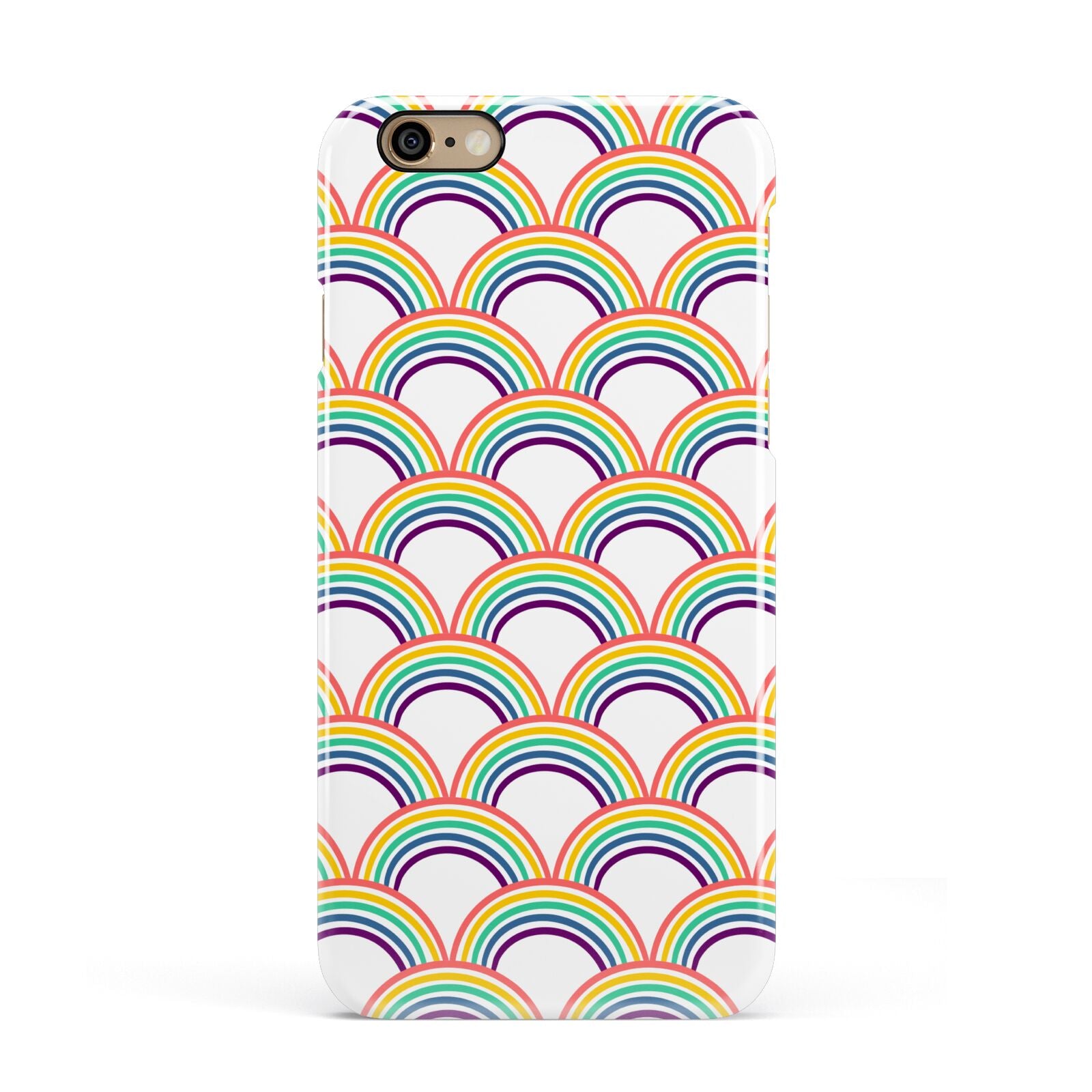 Rainbow Pattern Apple iPhone 6 3D Snap Case