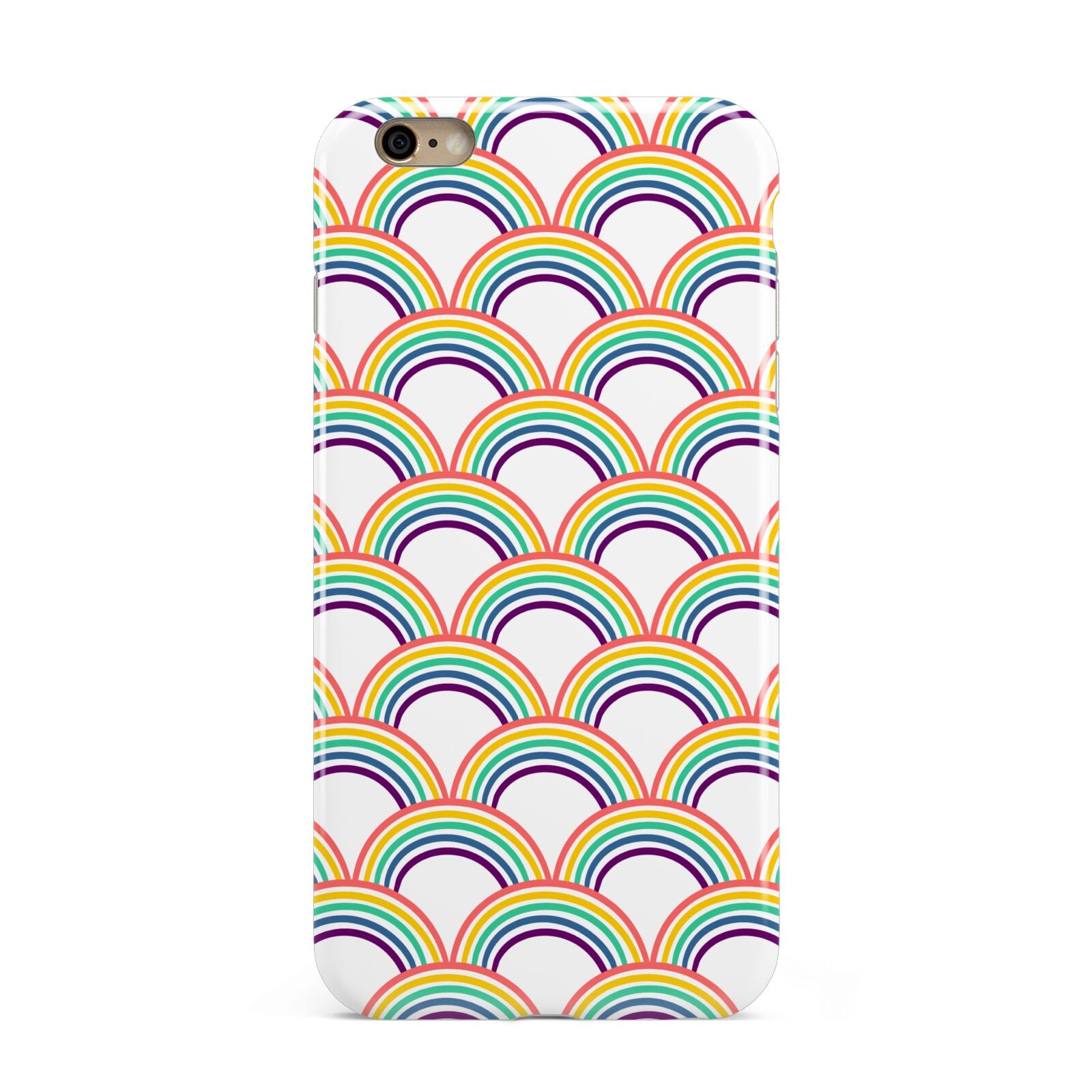 Rainbow Pattern Apple iPhone 6 Plus 3D Tough Case