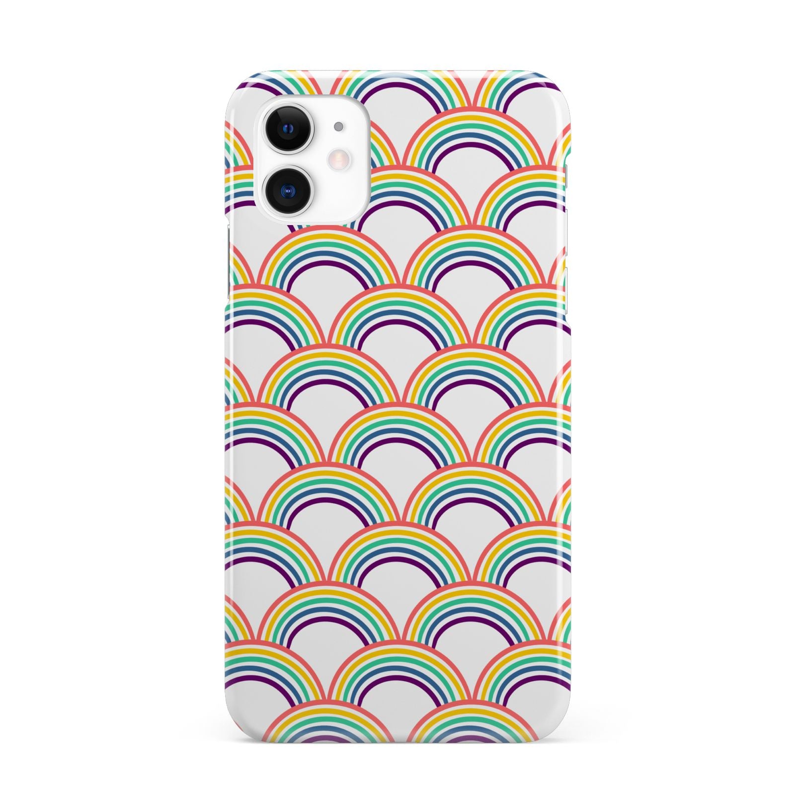 Rainbow Pattern iPhone 11 3D Snap Case