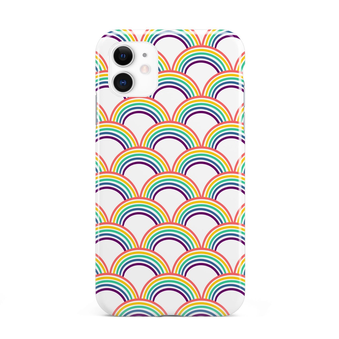 Rainbow Pattern iPhone 11 3D Tough Case